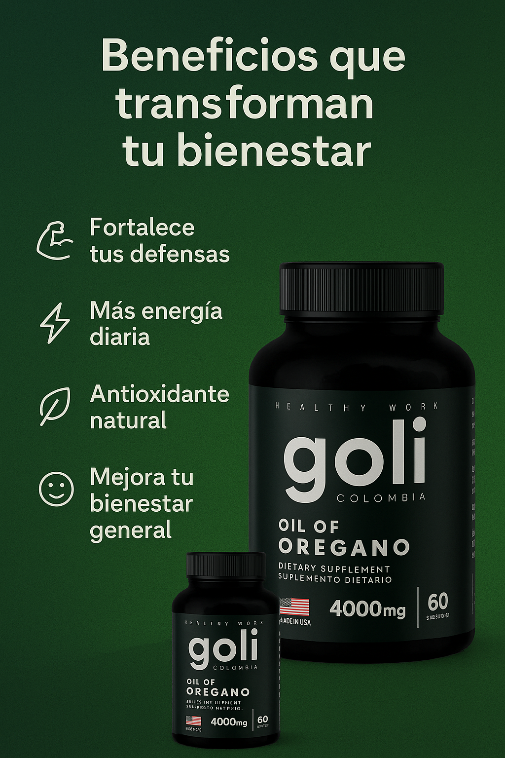 Aceite De Oregano Goli