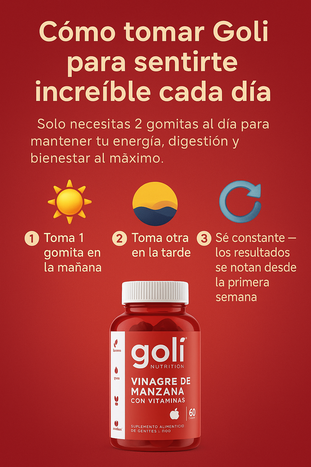 Gomas Goli Nutrition Vinagre De Manzana